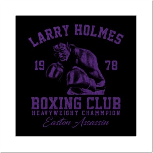 Boxing Club Larry Holmes Dark Purple Posters and Art